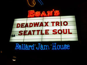 Deadwax Trio at Egan's